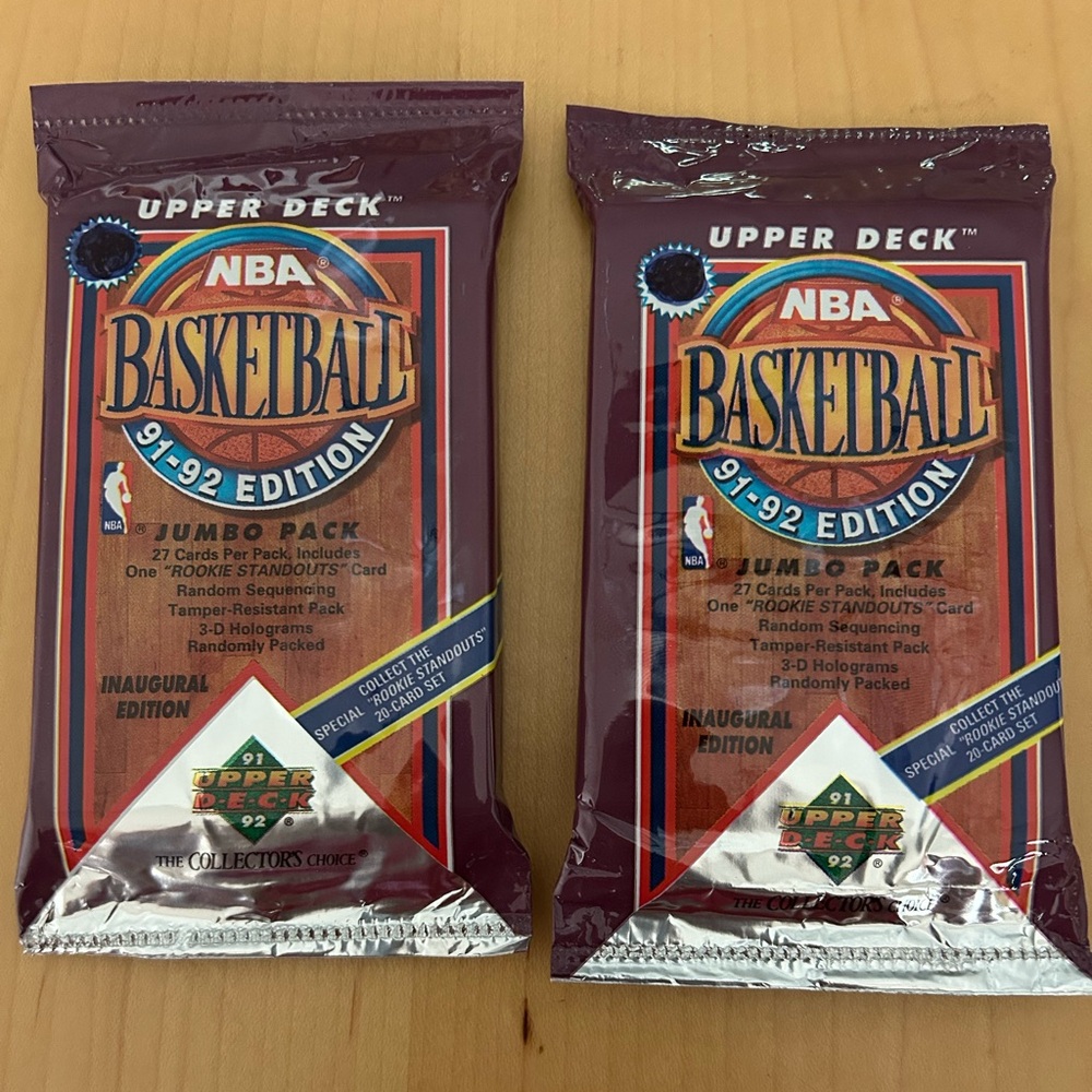 NBA Basketball Cards Jumbo Packs: 91-92 Edition - Red